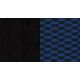 Housses de siège auto sur mesure HONDA CIVIC 7 - 3 portes (De 09/2001 à 05/2006) Damier noir et bleu