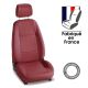 Housses de siège auto sur mesure pour FIAT ULYSSE (2) - 7 Places (De 08/2002 à ...) Simili cuir rouge