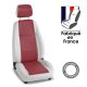Housses de sièges avant sur mesure MAZDA MX-5 (D) (De 01/2016 à ...) Tuning blanc et rouge