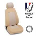 Housses siège auto sur mesure pour SEAT ALHAMBRA 2 - 7 places (De 09/2010 à ...) beige Style - 7 sièges