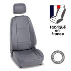 Housses siège auto sur mesure pour SEAT ALHAMBRA 2 - 7 places (De 09/2010 à ...) gris Simili cuir - 7 sièges