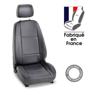 Housses sur mesure pour utilitaire VOLKSWAGEN MULTIVAN T5 (De 07/2003 à 12/2014) 2 places Simili cuir anthracite