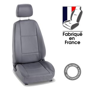 Housses sur mesure pour utilitaire PEUGEOT PARTNER I Utilitaire - 3 places (De 01/1996 à 04/2008) 3 places Simili cuir gris