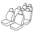 KIA SORENTO 4 (type MQ) (De 09/2020 à ...) sur mesure 2 Housses pour sièges avant + Housses pour banquette arrière + 2 sièges du 2ème rang arrières