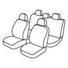MITSUBISHI COLT 4 (De 01/1991 à 12/1994) sur mesure 2 Housses pour sièges avant + Housses pour banquette arrière