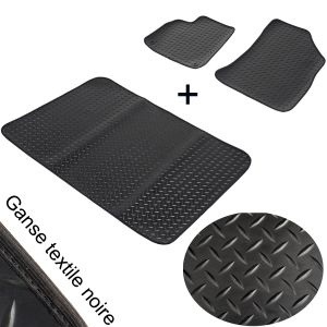 Tapis auto sur mesure caoutchouc ALFA ROMEO 4C Spider (De 03/2013 à ...) gamme Mack 2 avant + coffre